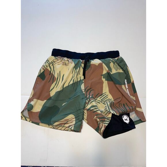 We Go Home Shorts Mens Small Camouflage Workout Gym Lined 3" Inseam‎ Logo - Picture 1 of 9